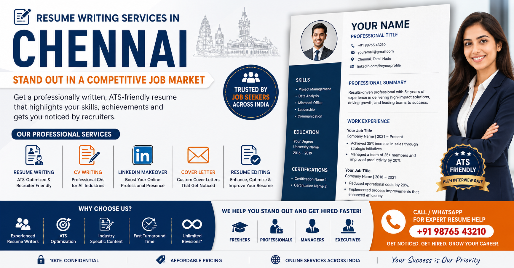 Professional resume services in Chennai