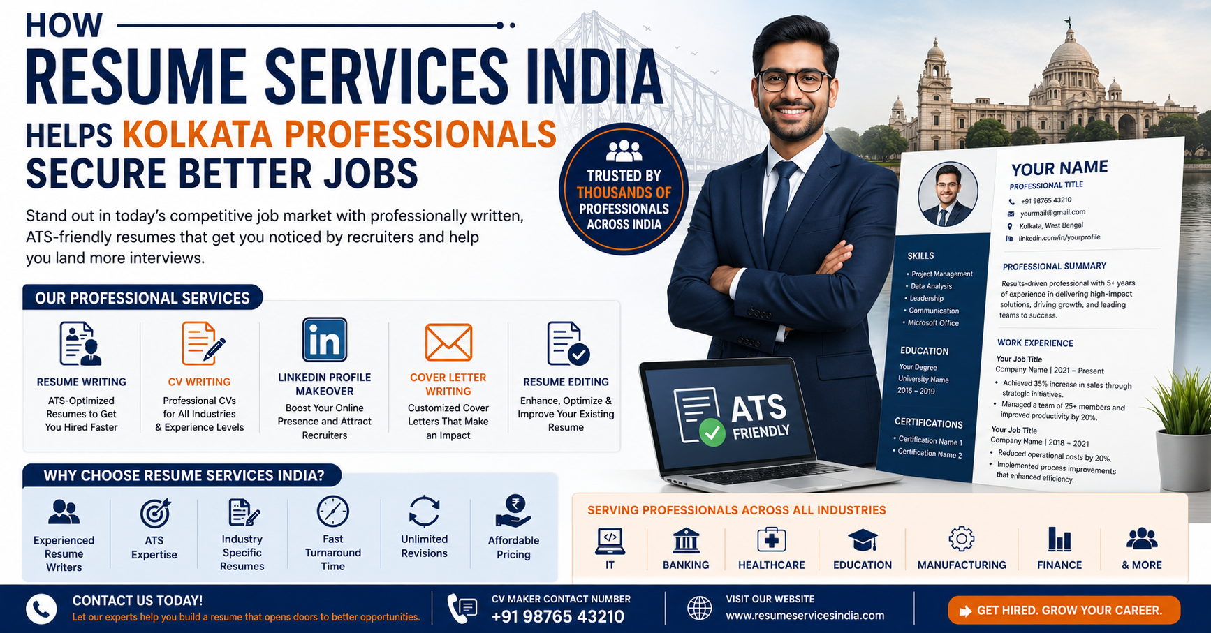 Resume services for Kolkata professionals
